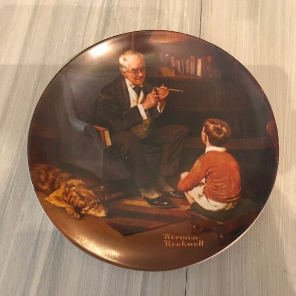 Norman Rockwell Collection Plate "The Tycoon" - Picture 2 of 3
